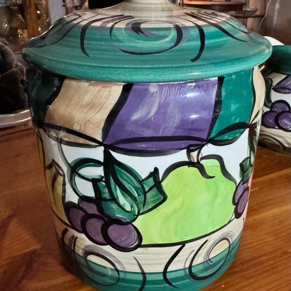 Vintage Shannon Norton Ceramic Canister. Medium. 8” tall. 1997
